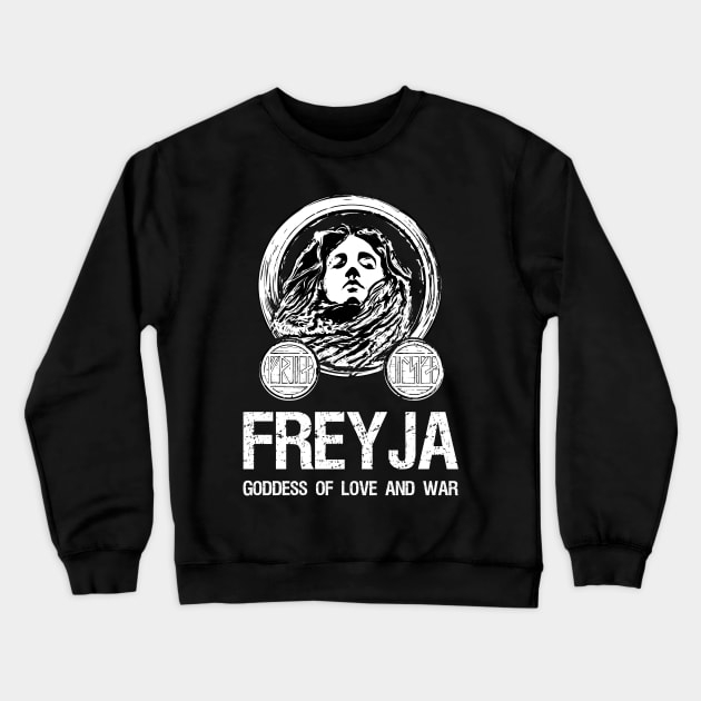 Freyja Goddess Of Love And War Crewneck Sweatshirt by Styr Designs